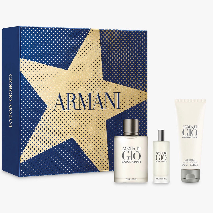 Giorgio Armani Acqua Di Gio Gift Set 100ml EDT + 75ml Shower Gel + 15ml EDT