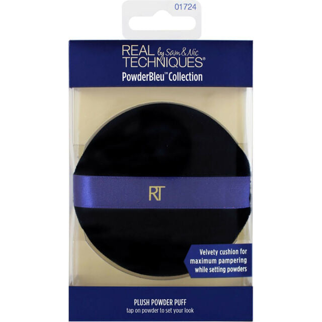 Real Techniques PowderBleu Collection Plush Powder Puff-Real Techniques-LONDONDRUG