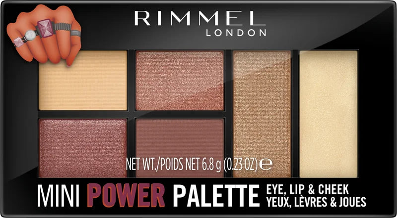 Rimmel Mini Power Palette For Eyes, Lips & Cheeks