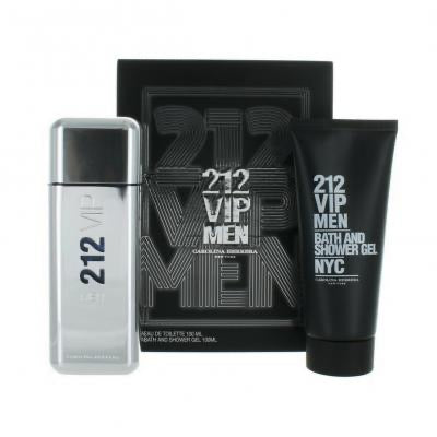 Carolina Herrera 212 VIP Men Gift Set 100ml EDT + 100ml B/S Gel