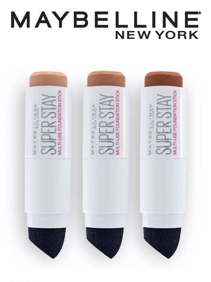 Maybelline New York Super Stay Foundation+Blender Stick-Maybelline-Sand - 030-LONDONDRUG