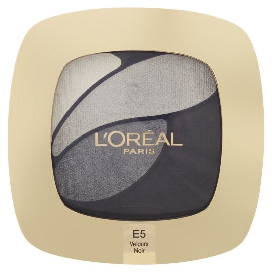 L’Oreal Colour Riche Quad Eyeshadow-Cosmetics-Loreal-Velours Noir - E5-LONDONDRUG